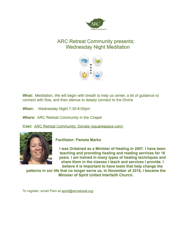 ARC Calendar — ARC Retreat Community