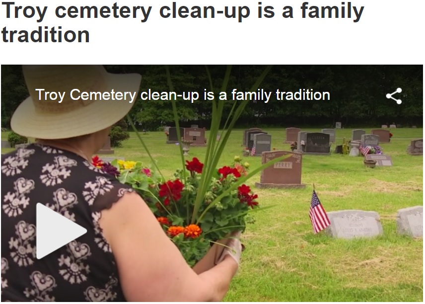 "Troy cemetery clean-up is a family tradition"