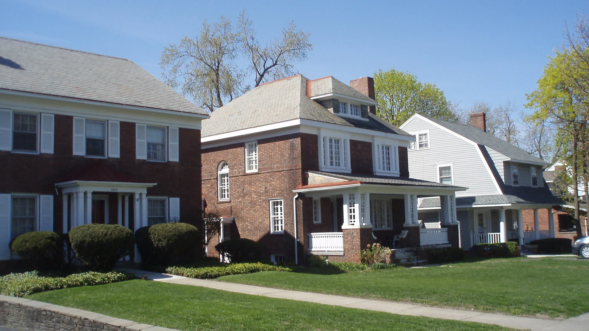 Three of Stanton P. Lee homes on Peoples’ Avenue.
