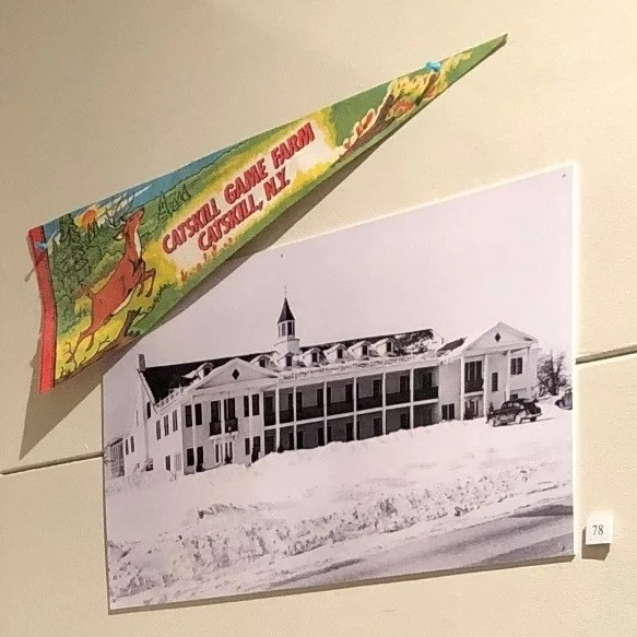 BANNER FOR THE CATSKILL GAME FARM IMAGE OF THE MT VERNON MOTEL, EAST GREENBUSH