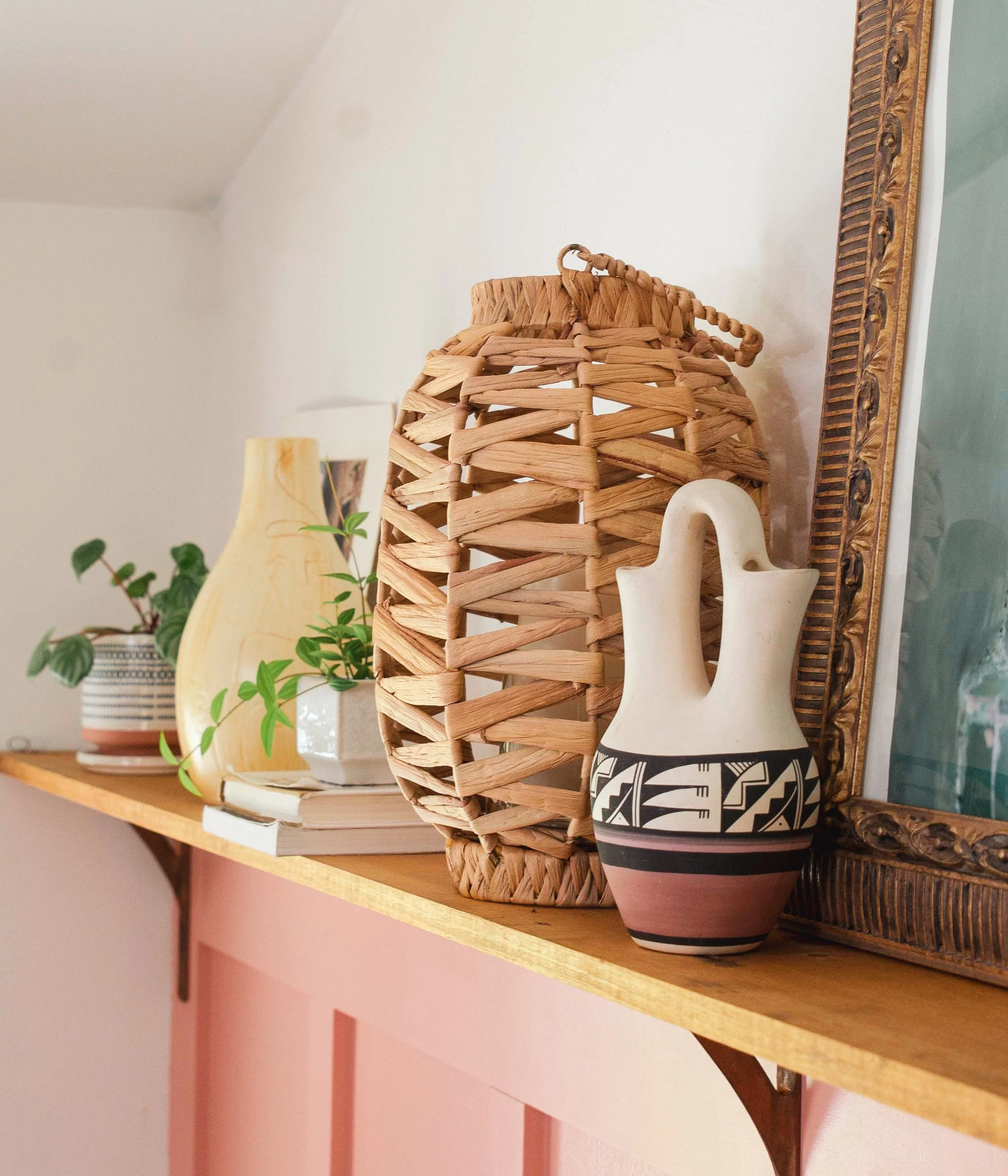 Board and Batten feature wall and shelf