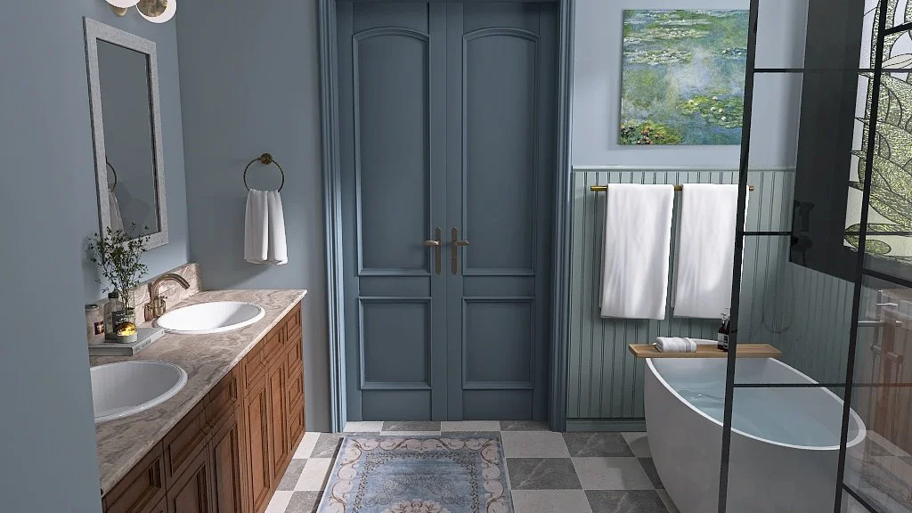 Moody and Timeless Bathroom Design