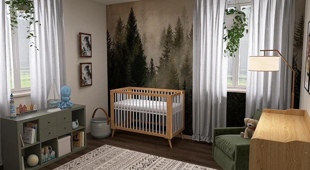 Modern Rustic Nursery Design
