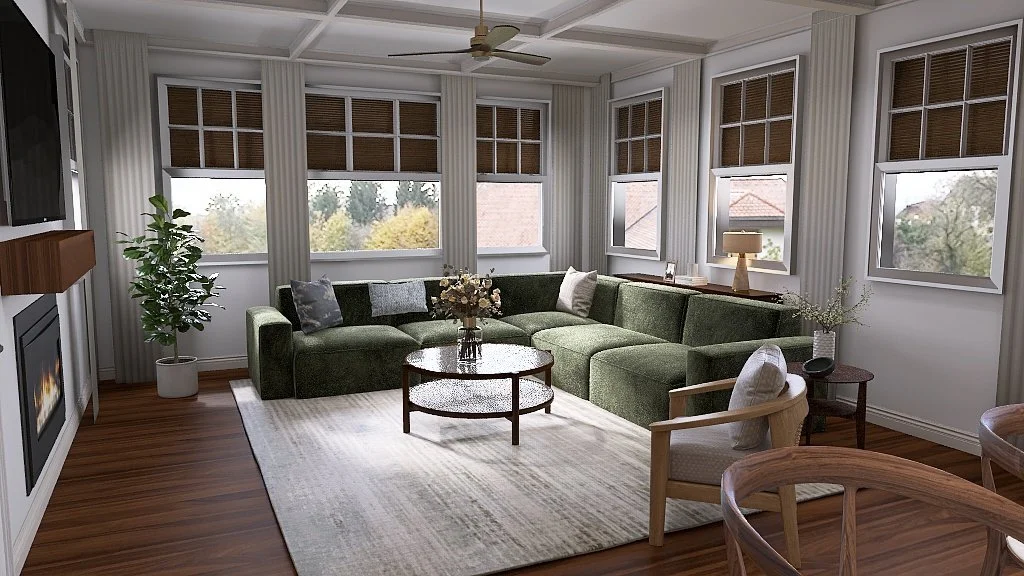 Organic Modern  Living Room Design