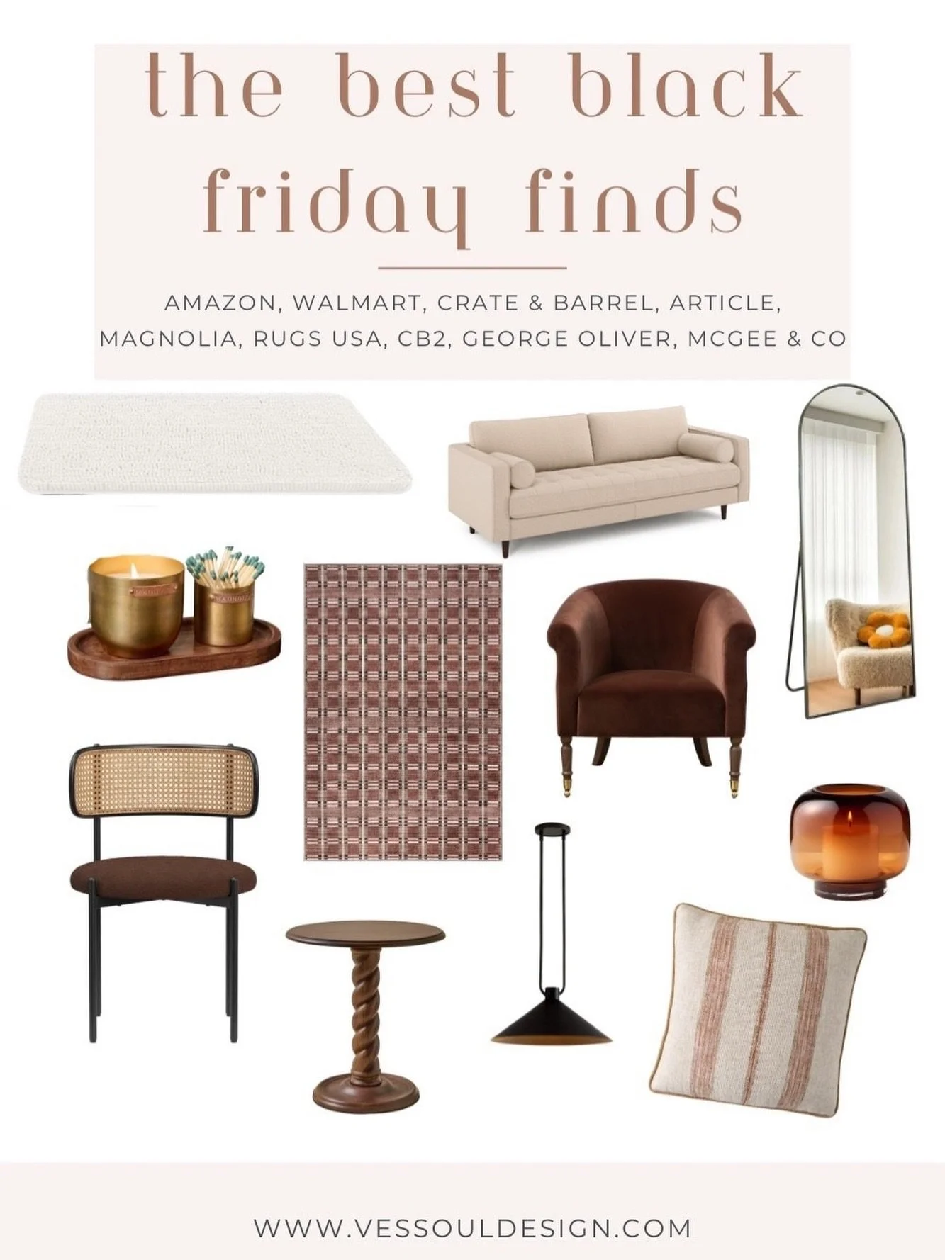 Finding the hottest black friday deals so you don't have to. 🔥 

From darling candle holders to neutral furniture pieces, these are some hidden gems you won't want to miss out on.

I gathered up some of my faves from McGee and Co, Magnolia, Amazon, 
