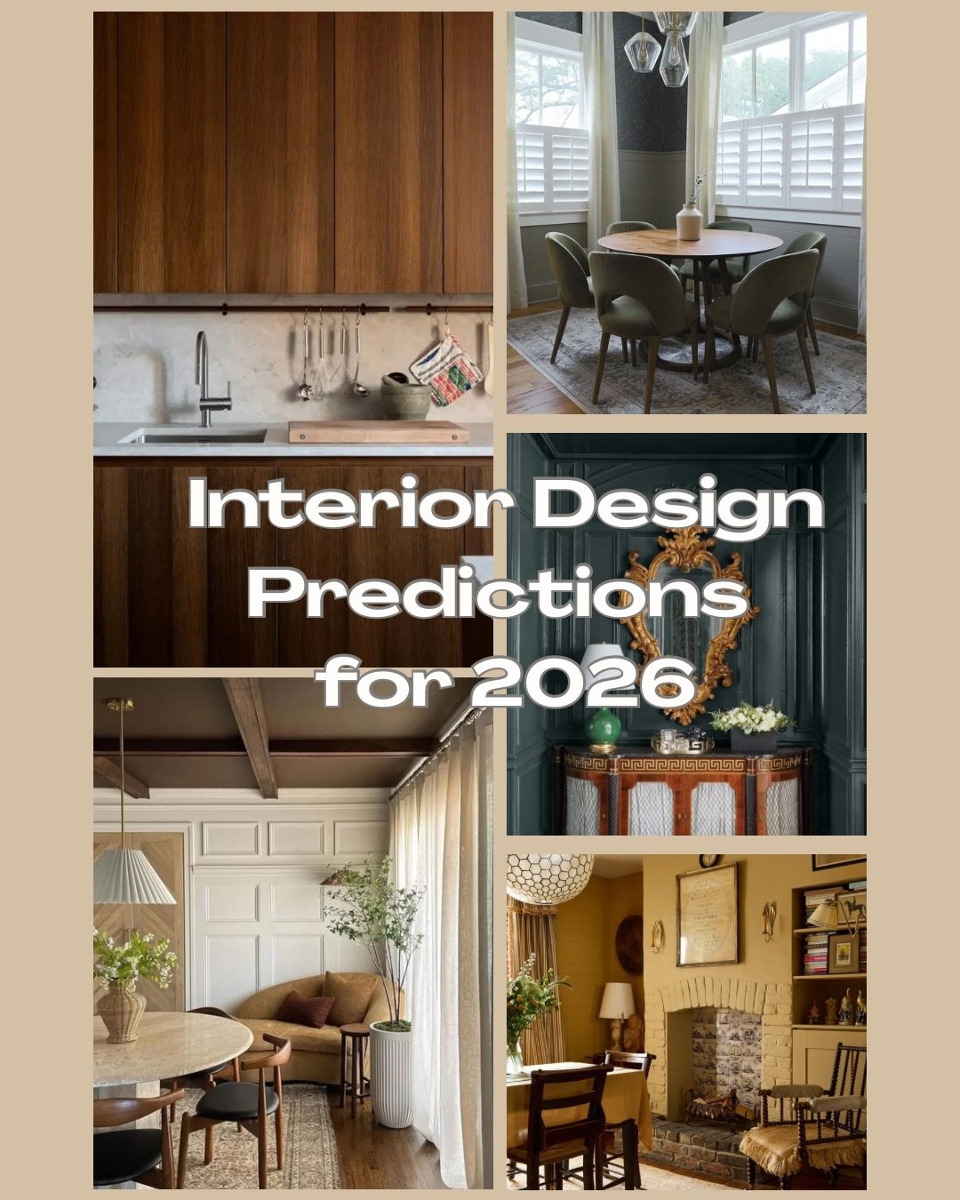 Looking ahead to 2026. ✨

Swipe through to see what design trends I think will make a statement this upcoming year. Comment what do you think. ⬇️

#DesignPredictions #NewYear #InteriorDesignTips