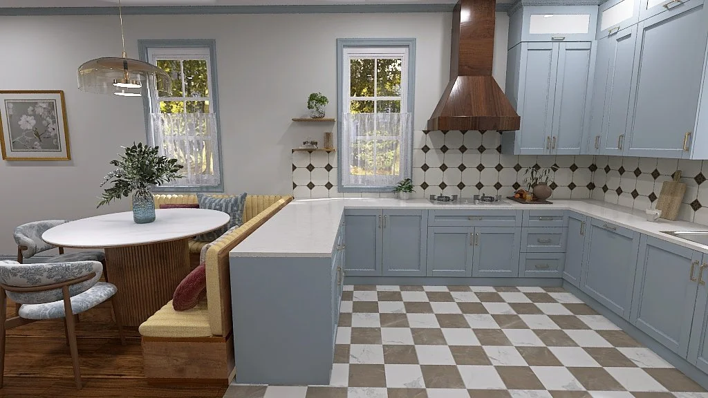 Traditional Inspired Kitchen renovation with Dining Banquette