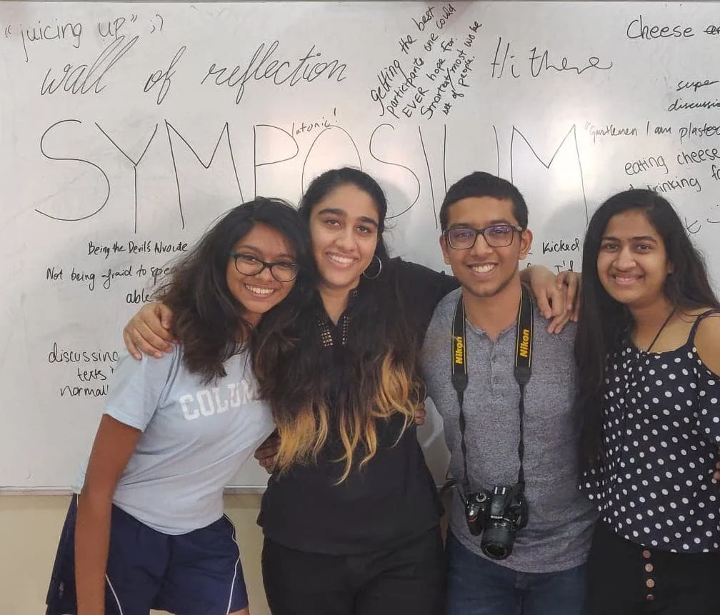 Board (L to R): Shivali Verma, Manasi Sharma, Rishi Chhapolia, Rupal Gupta