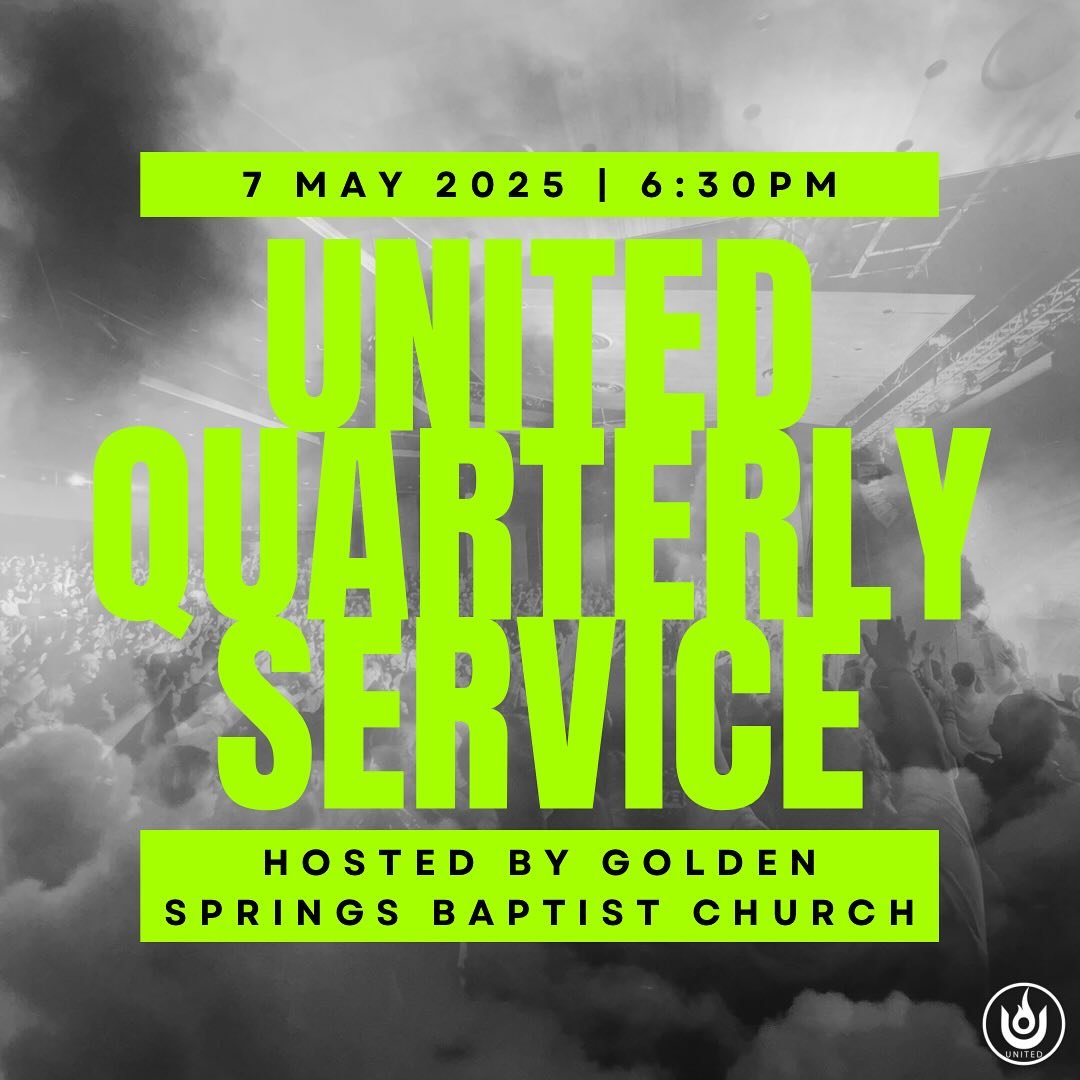 United Quarterly Service: this Wednesday, May 7th, 6:30PM!! Doors will open at 6PM! Spread the word and invite a friend!
