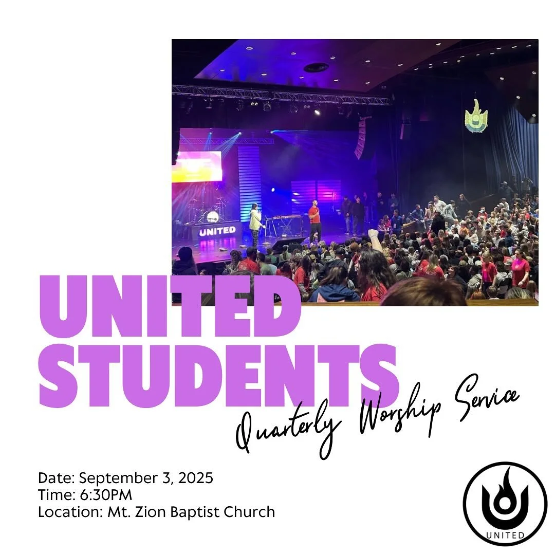 We are so excited for our quarterly worship service tomorrow night at Mt. Zion Baptist Church! The doors will open at 6 and service will begin at 6:30. We hope to see you there!