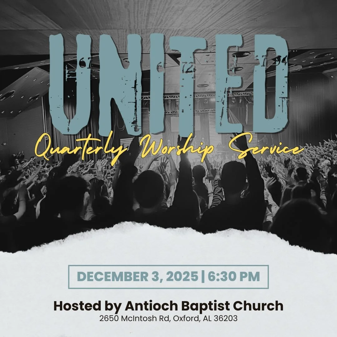 Only a few days away!!!! We hope to see you Wednesday at our Winter Unite Now Quarterly service!