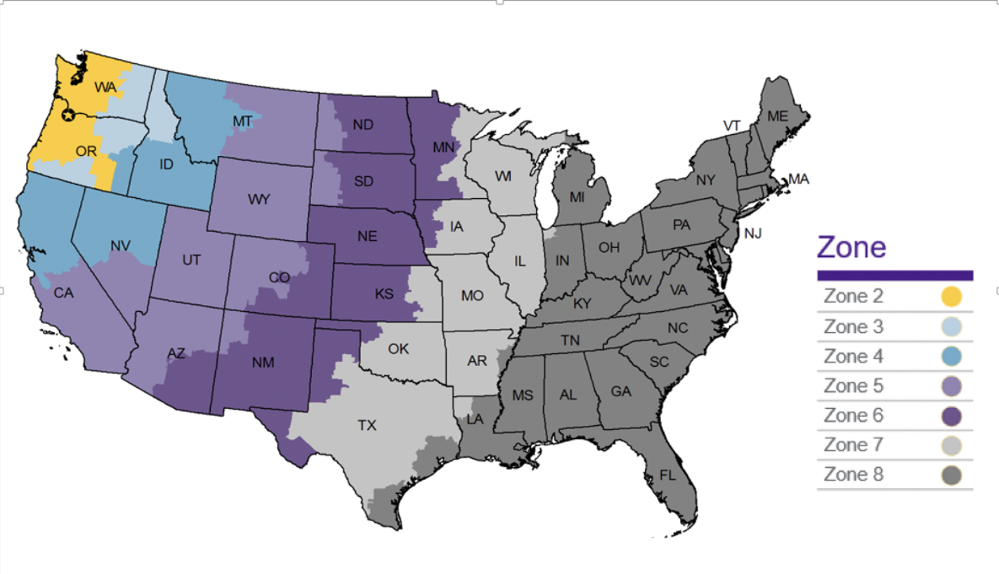 fedex zone chart 2021