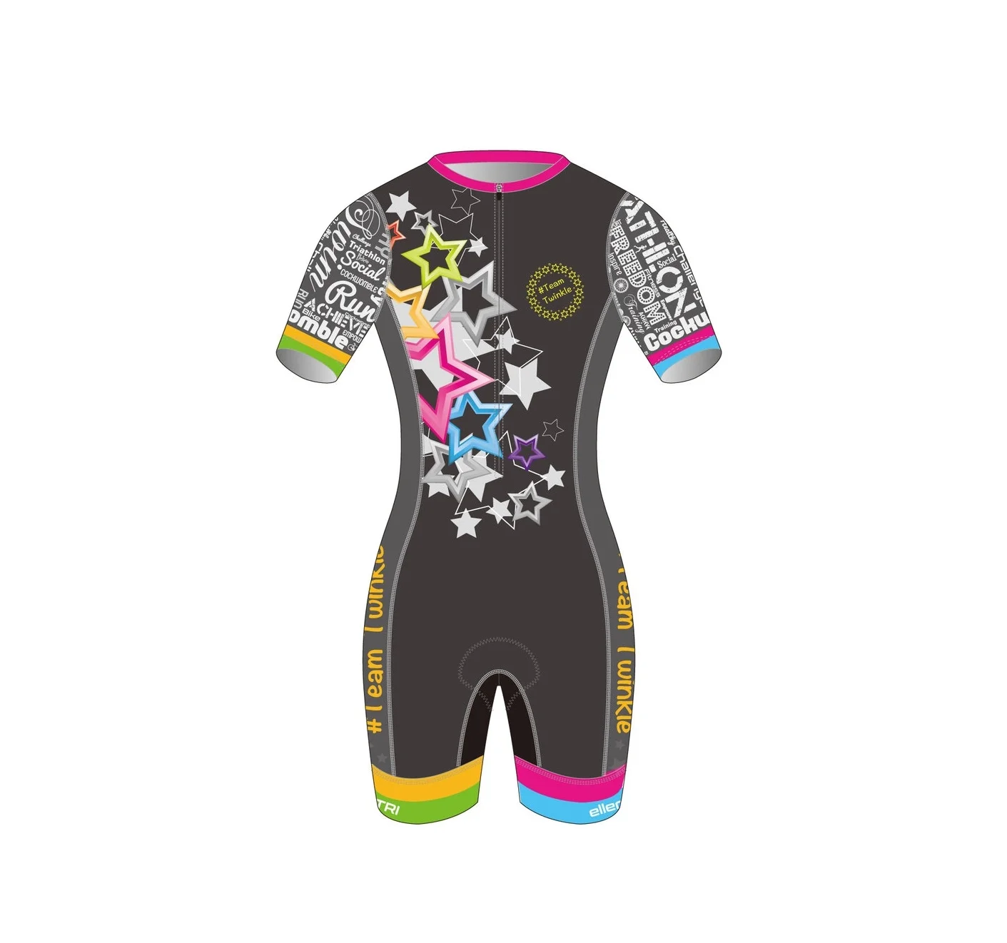ellementri team twinkle tri suit short sleeved
