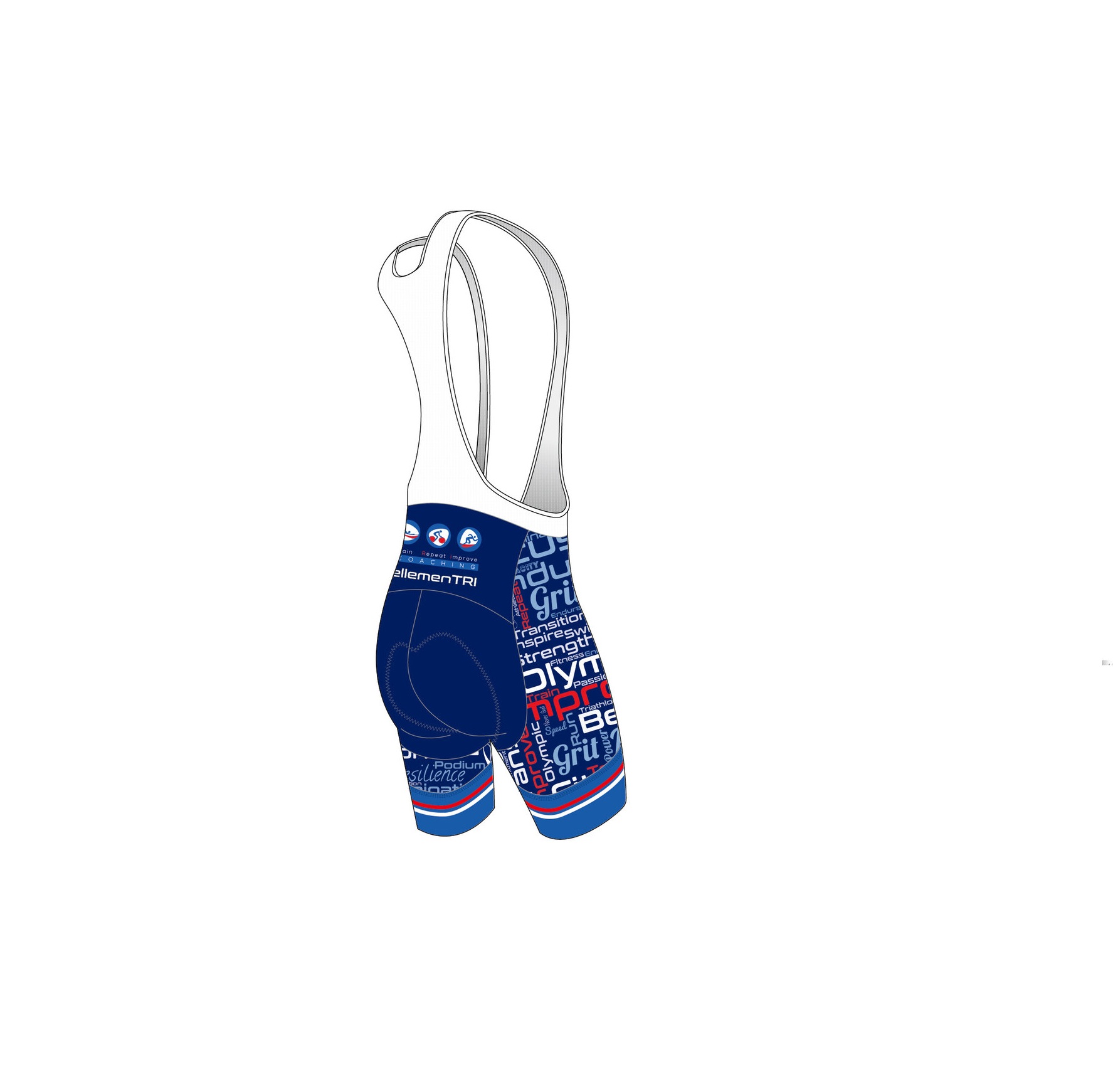 Train Repeat Improve Bib Shorts