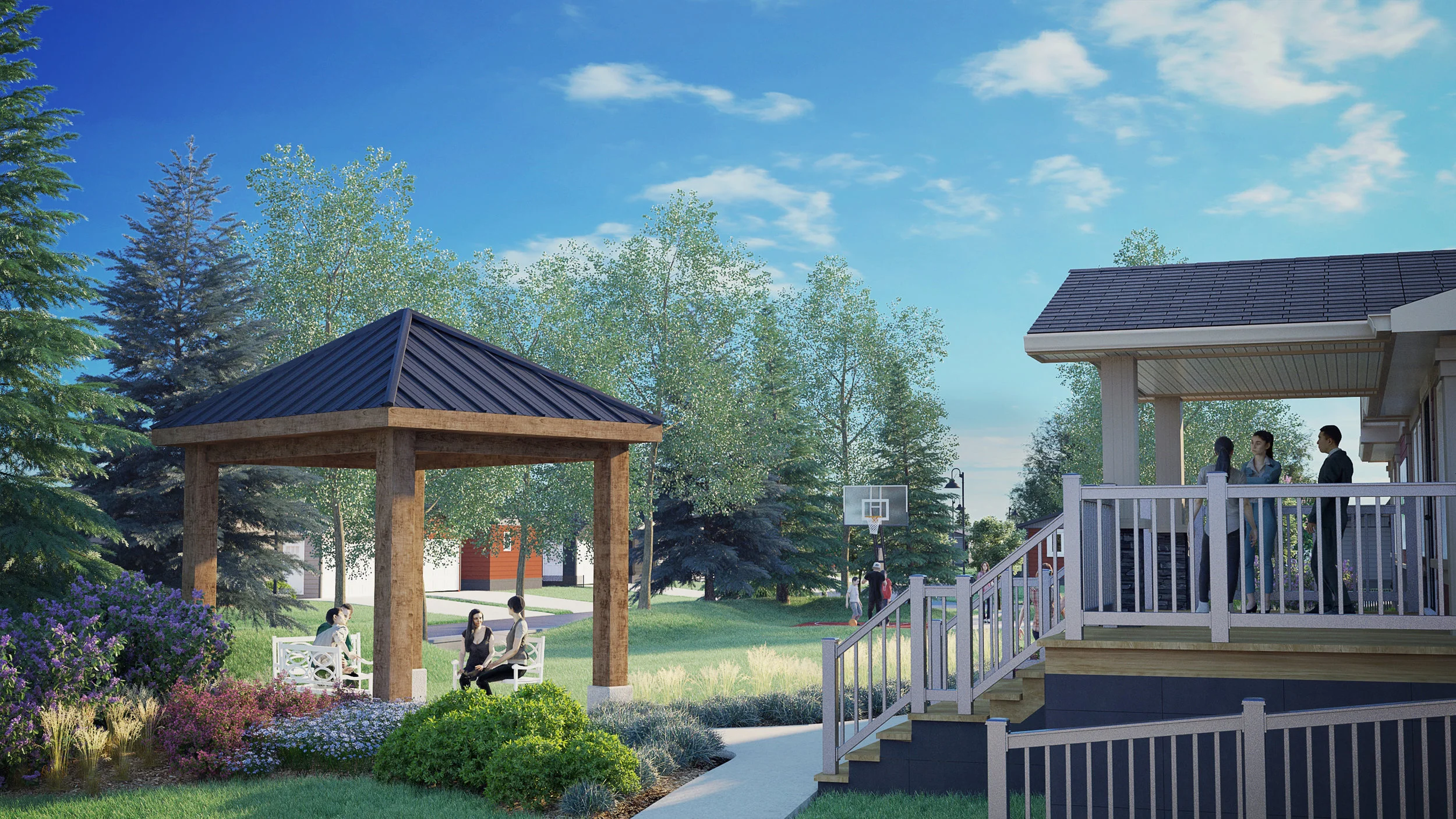 Meadows of Morinville, a new community with a perfect urban/rural balance. Click here to view on the VR headset.