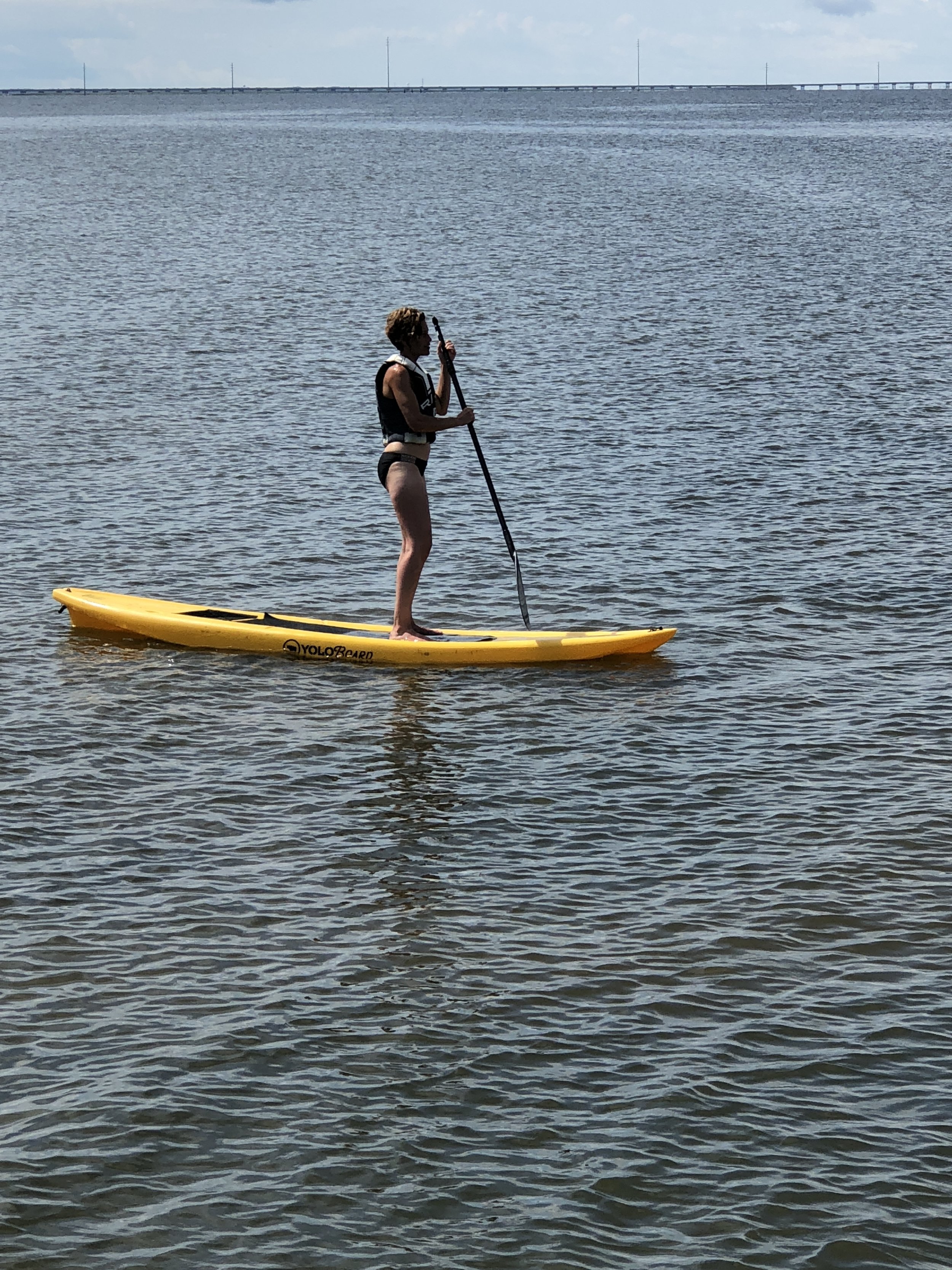 Jessi, rockin' the paddle board