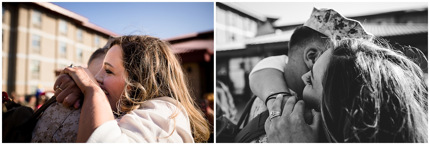 camp pendleton military homecoming photographer