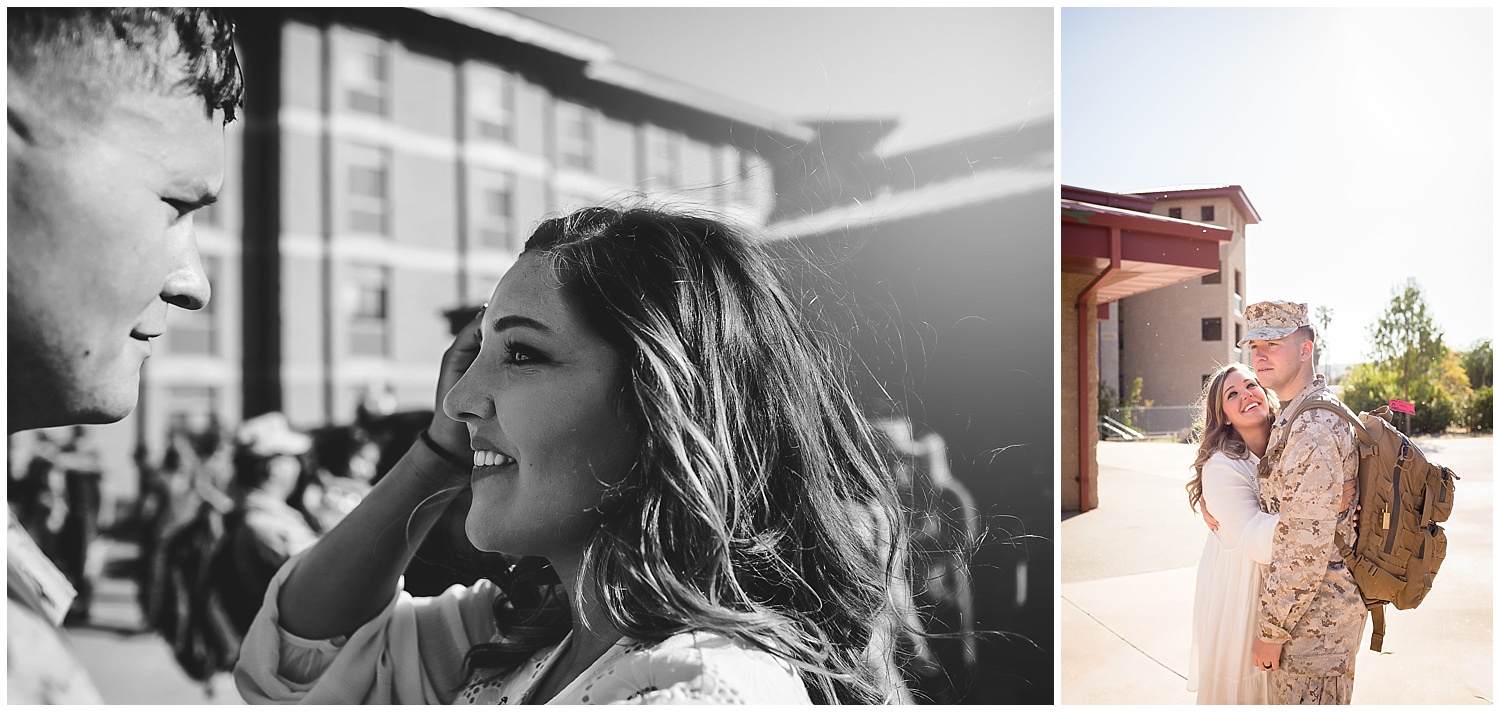 camp pendleton military homecoming photographer