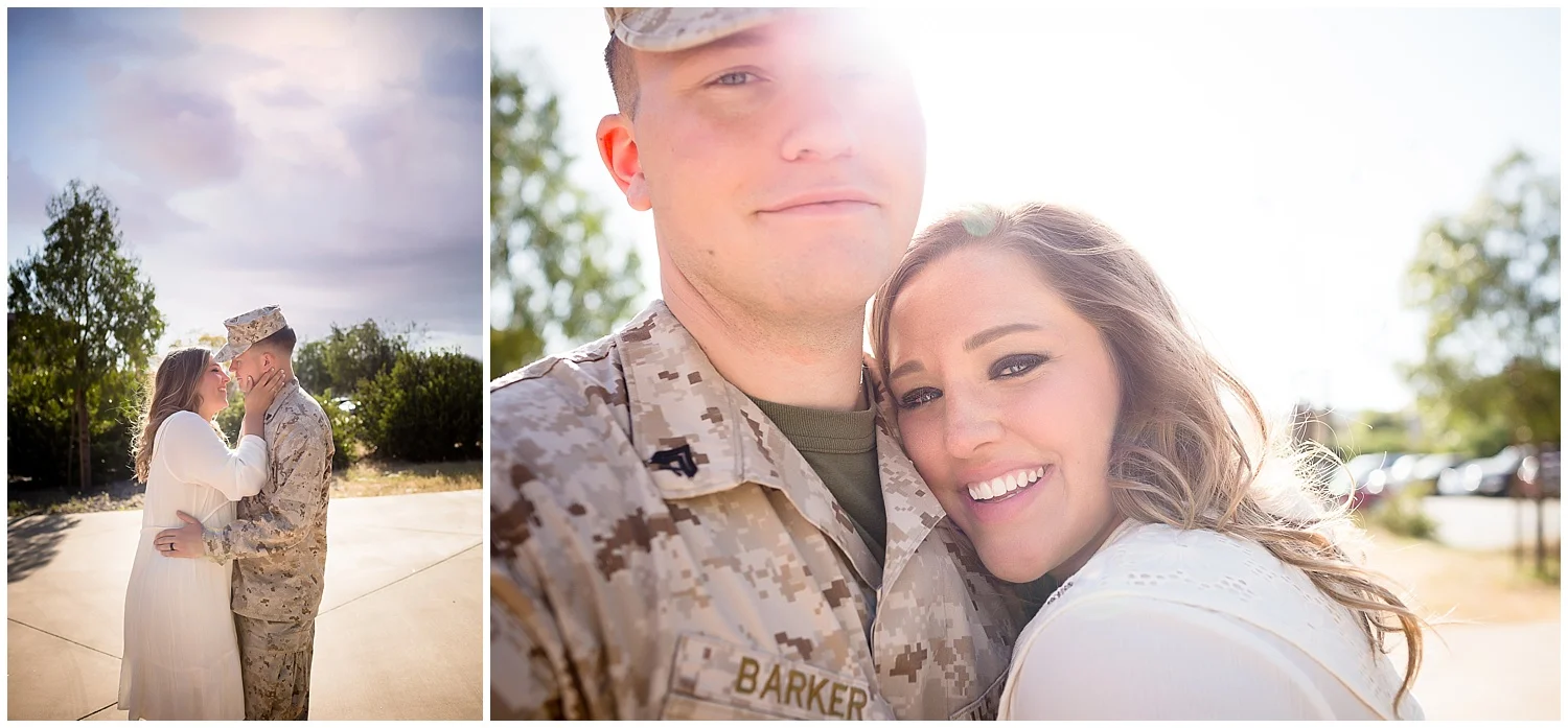 camp pendleton military homecoming photographer