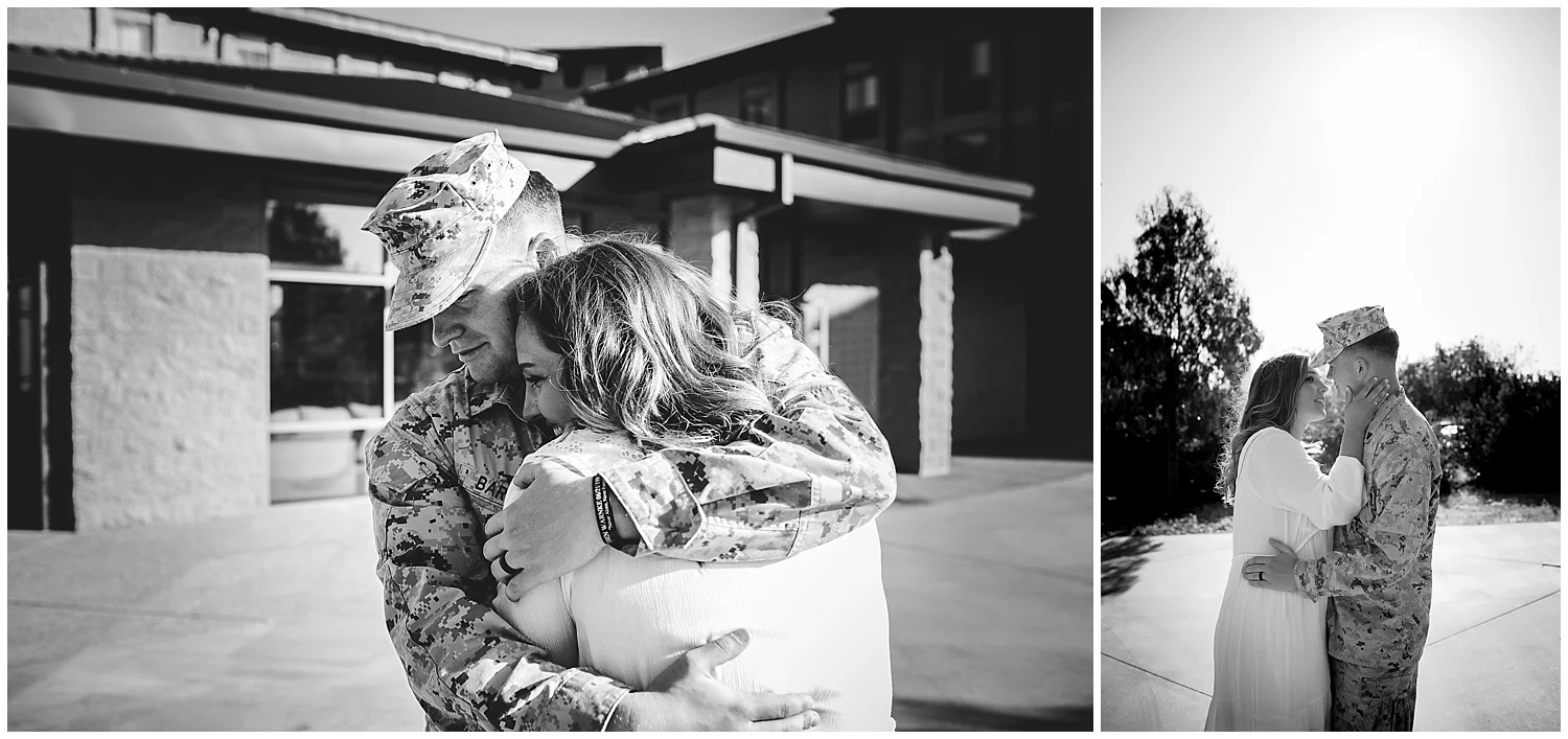 camp pendleton military homecoming photographer