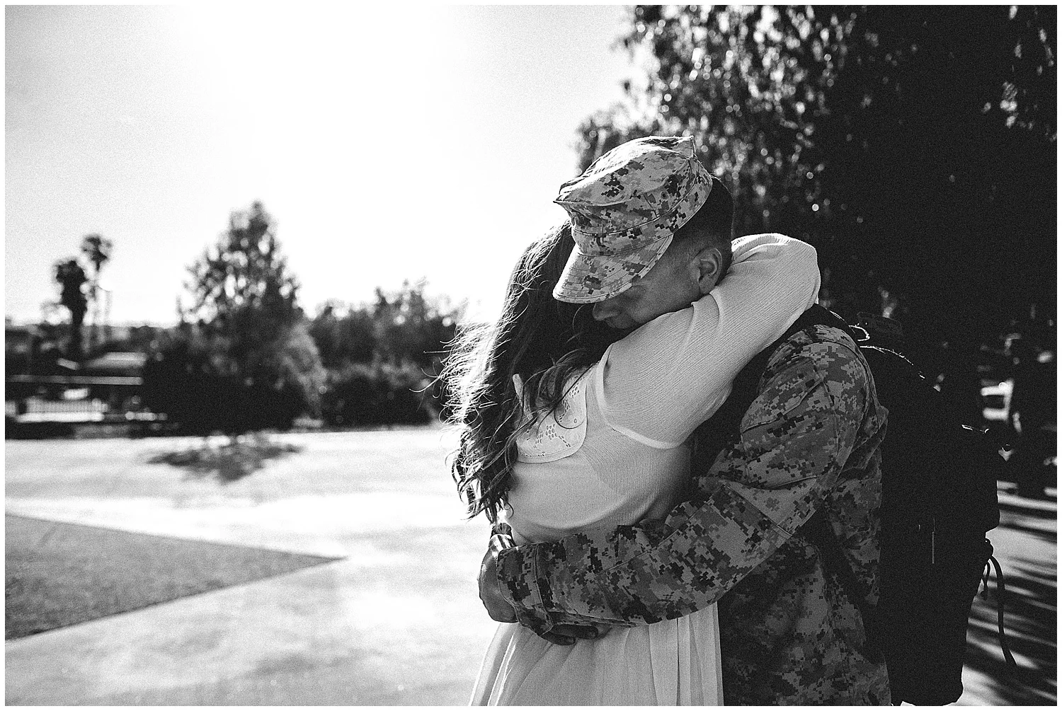 camp pendleton military homecoming photographer