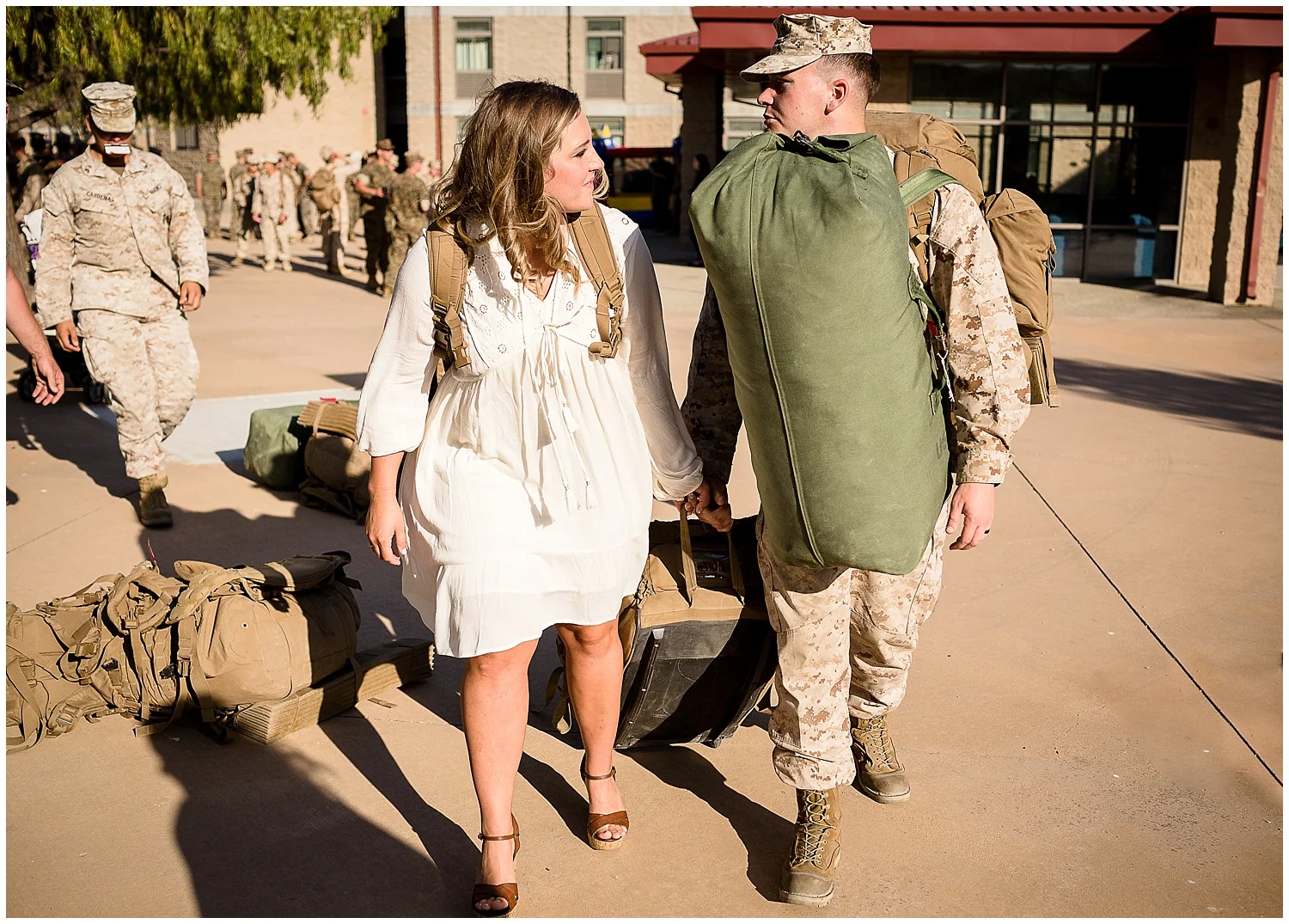camp pendleton military homecoming photographer
