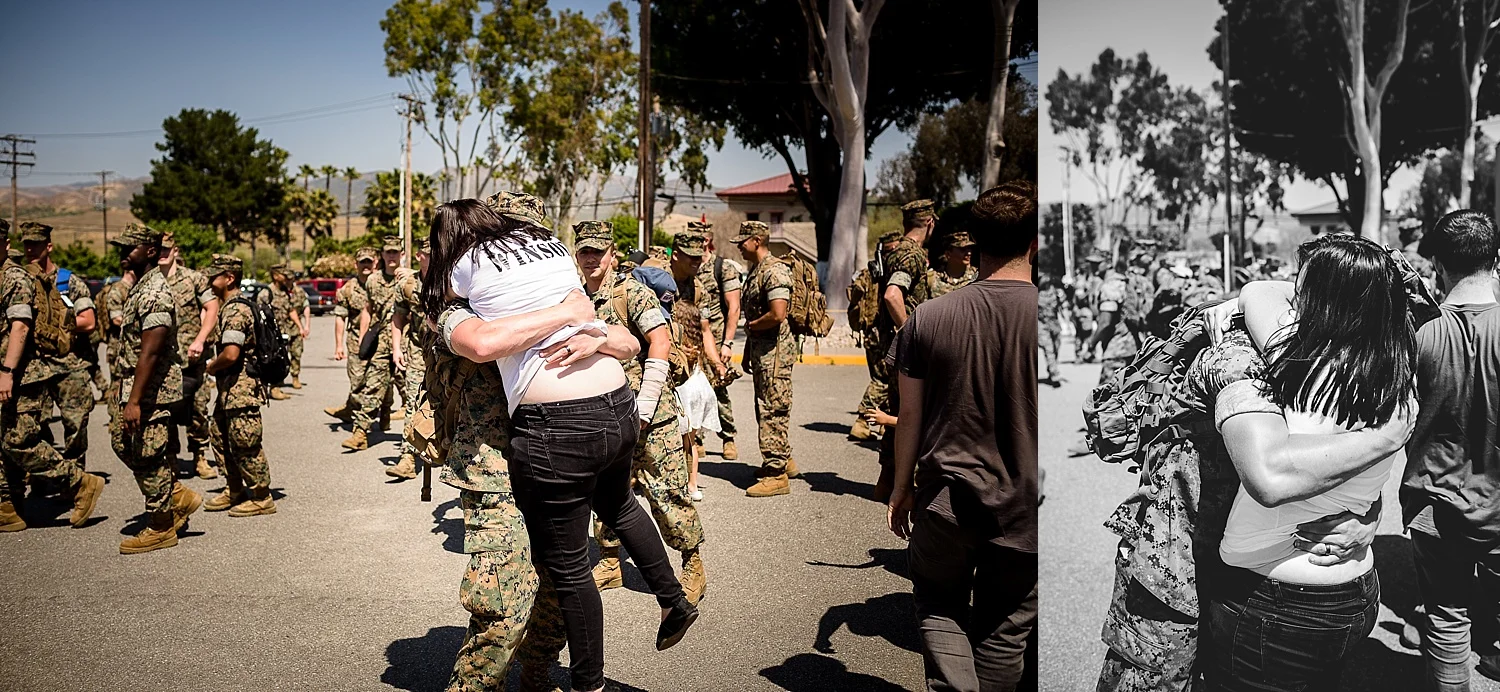 camp pendleton homecoming photographer