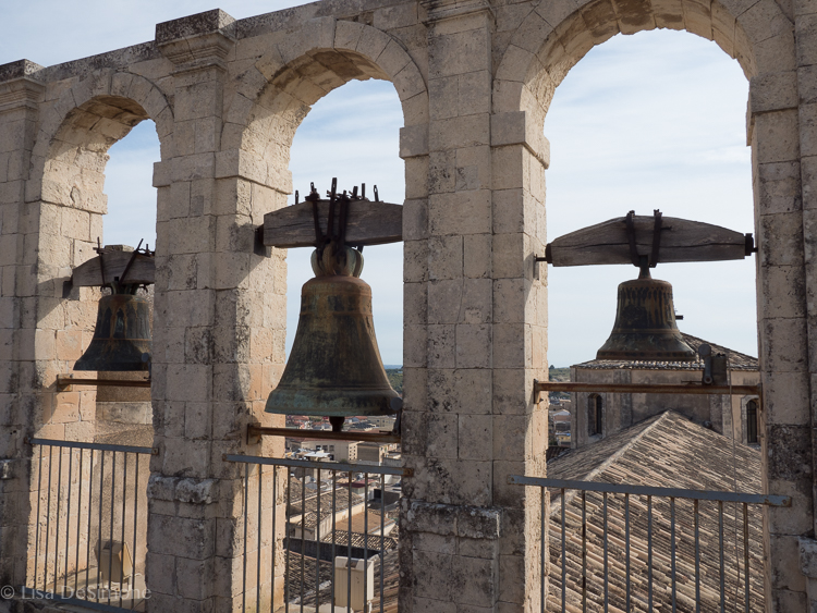 Atop the bell tower in Noto