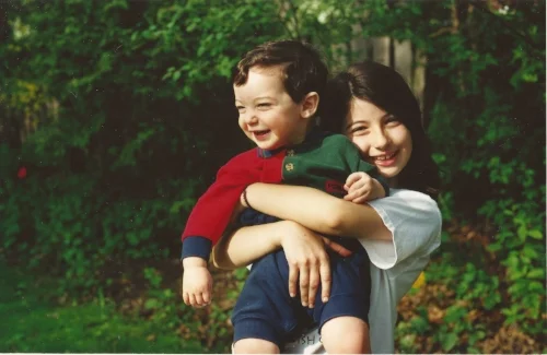 my little cousin (who is now 6'5") Hayden and I. circa 2000