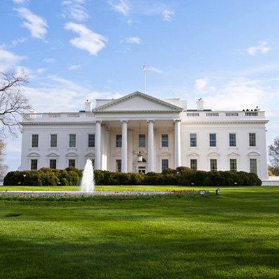 The White House, Washington, DC.&nbsp;Click the photo for more information.