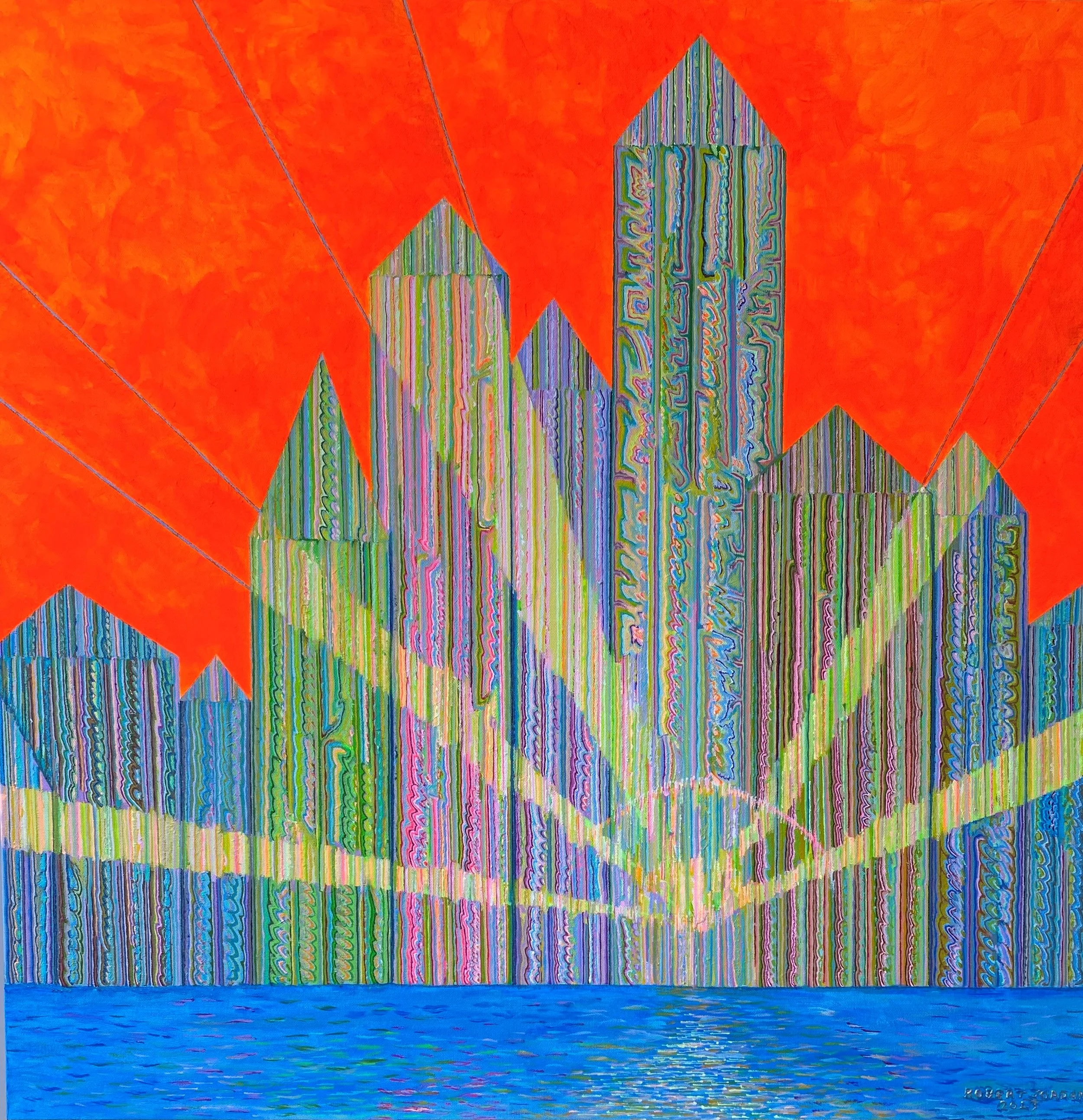 Many Mansions Three 36 x 36 