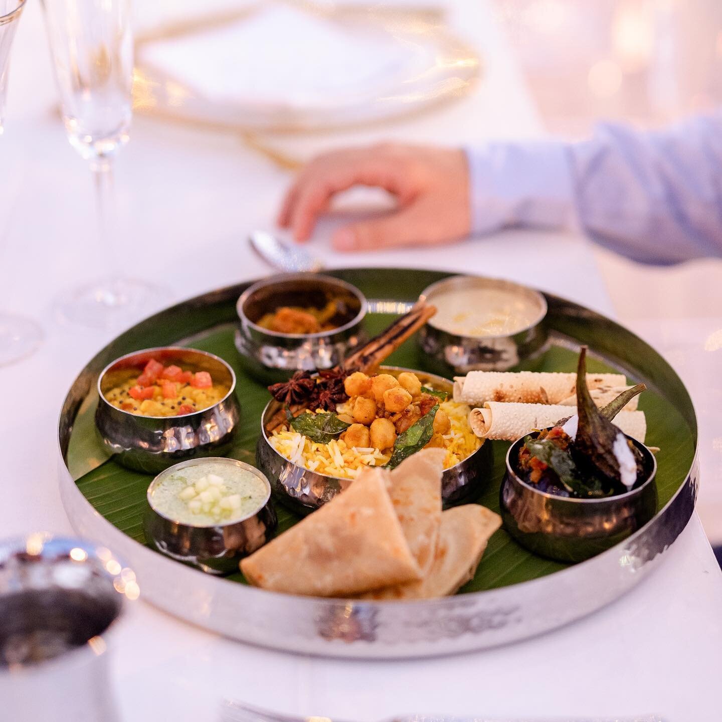 T H A L I plated reception dinners are edgy, classy yet traditional
&hellip;&hellip;
thank you to our creative partners at this Cabo destination wedding:
Venue: @fsloscabos
Planner: @palmsweddingsandevents
Guest Chef &amp; Catering: @chef.Anand
Weddi