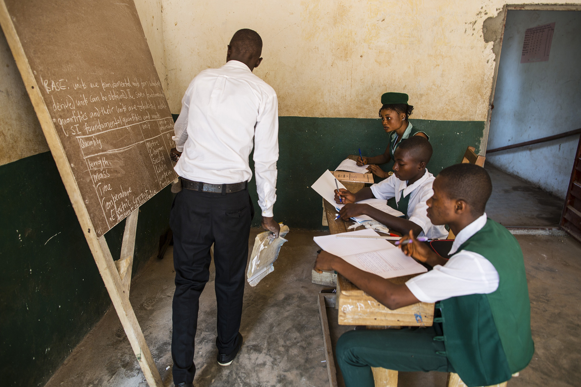 Mariatu Bangura, 18, of Rokupr, top right, attends Kubra Agricultural Secondary School.