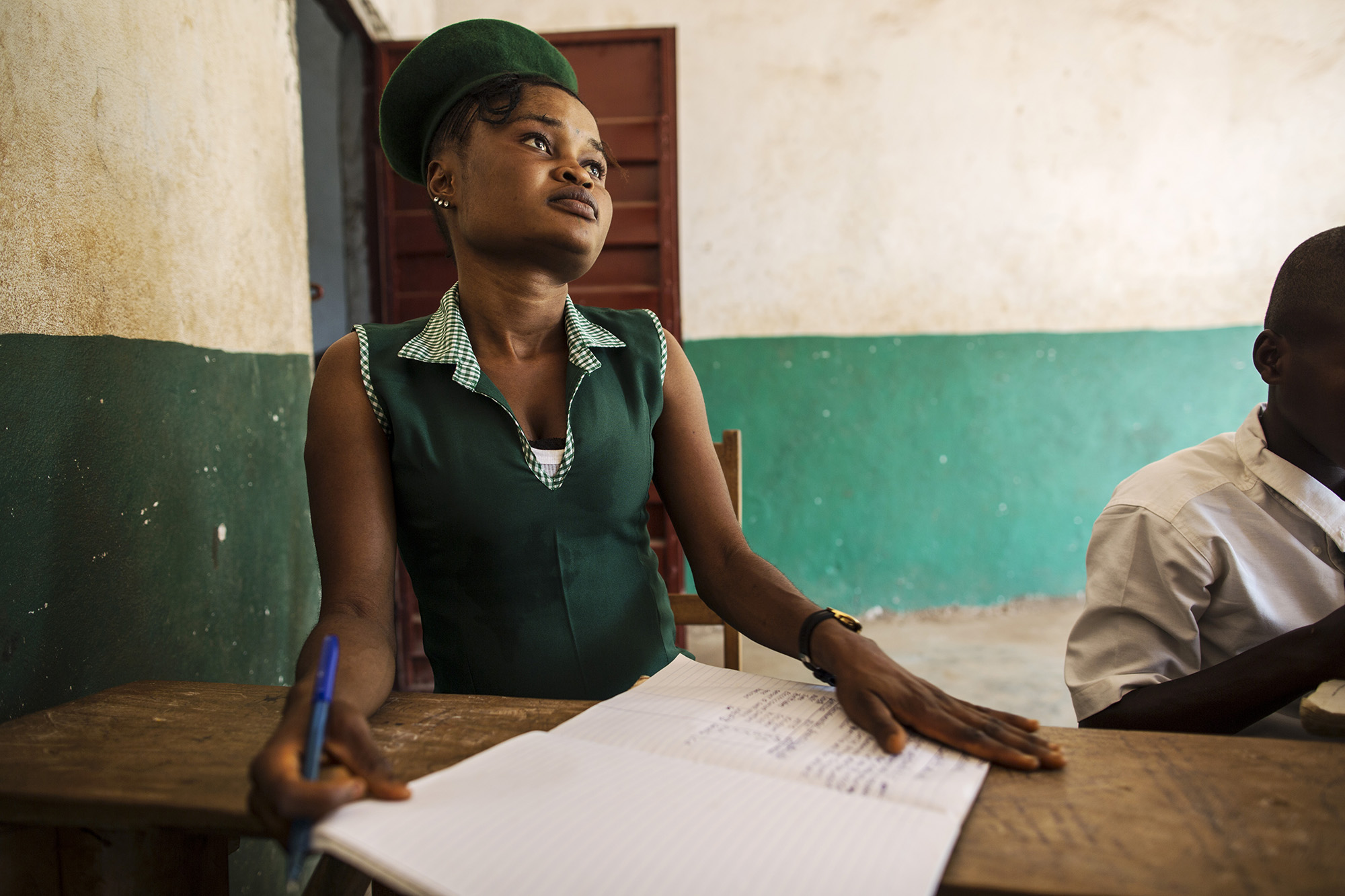 Mariatu Bangura, 18, of Rokupr, attends Kubra Agricultural Secondary School. Her hope is to become a nurse after finishing school.