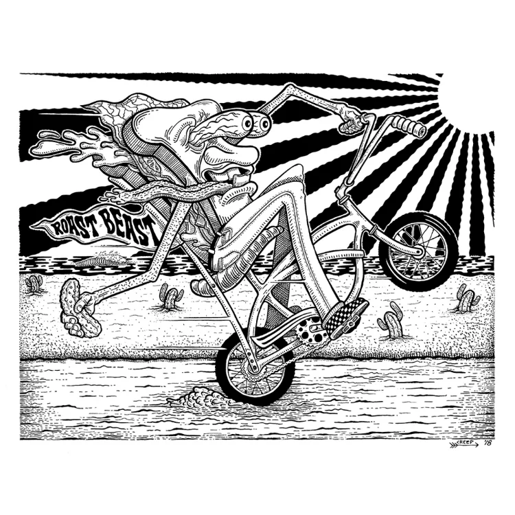 2 of 3 illustrations for Jan’s Health Bar in Huntington Beach