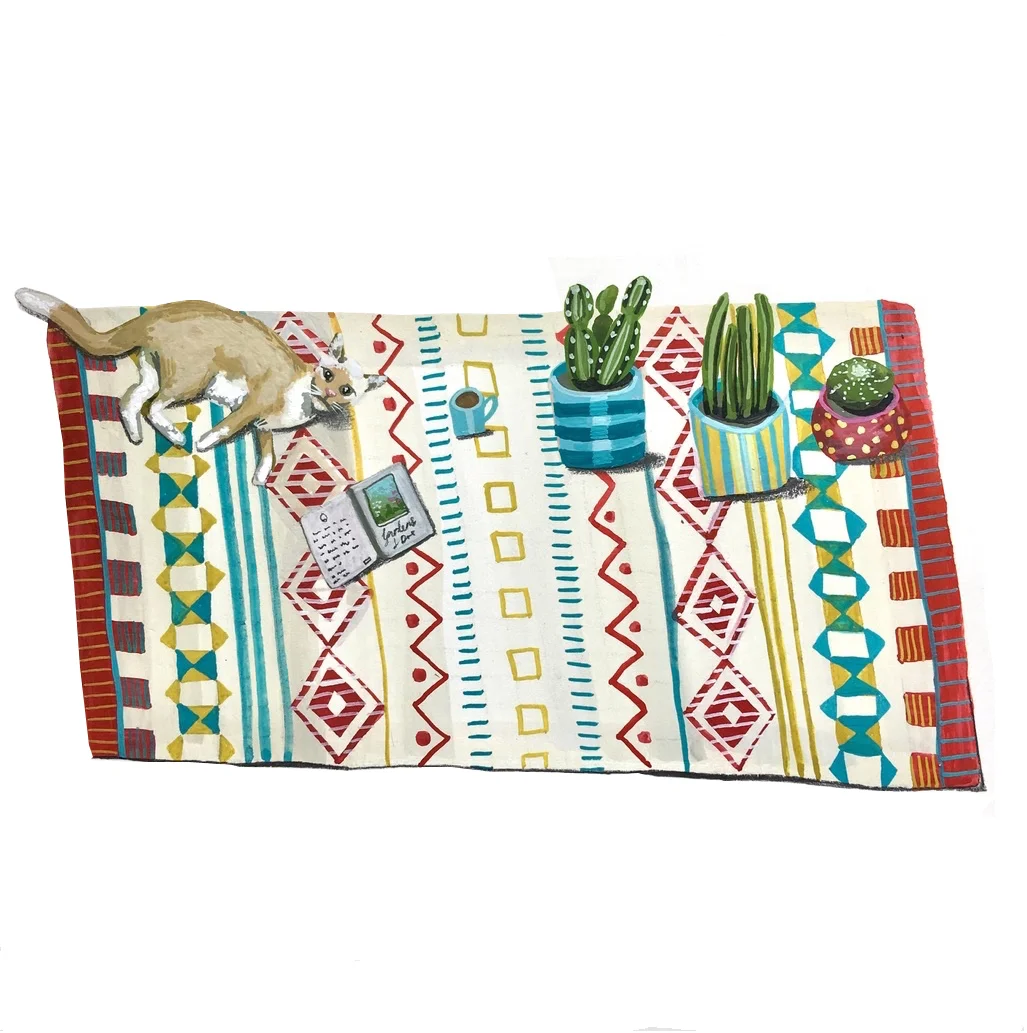 Cat on an Aztec Rug.jpg