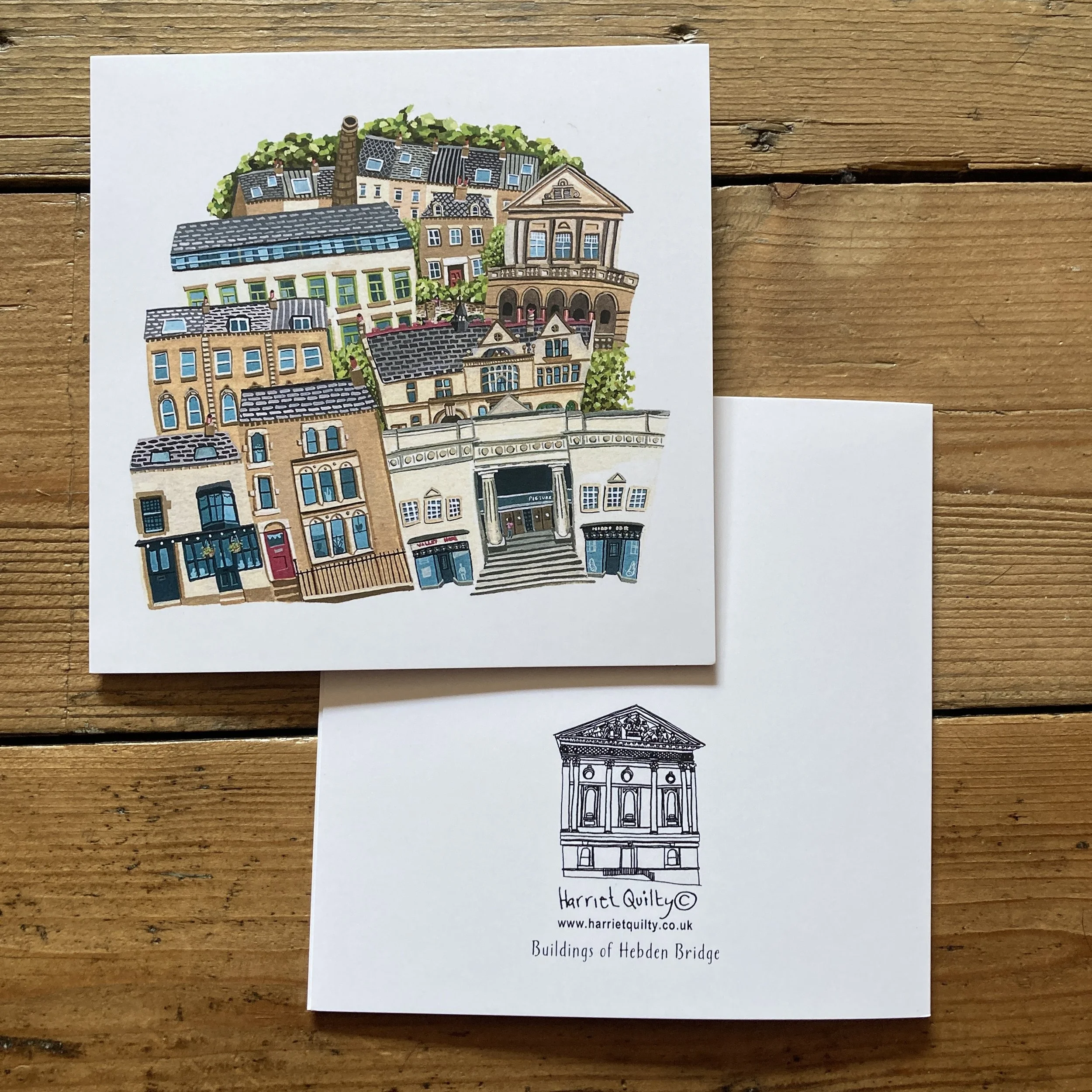 Buildings of Hebden Bridge Greetings Card