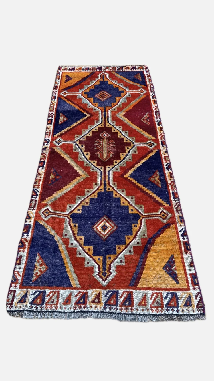 56×97 \"Afternoon tea”ViNTAGE TURKiSH RUG ANTIQUE TIBETAN TSENG-DHRUM 2' 8