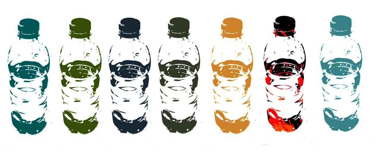 Picture of water bottles