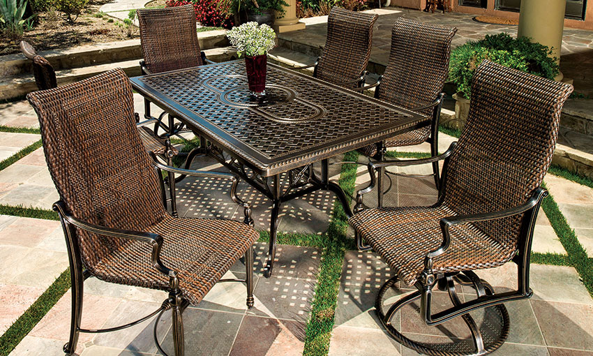 Home Patio Cast Aluminum Outdoor Furniture San Antonio San