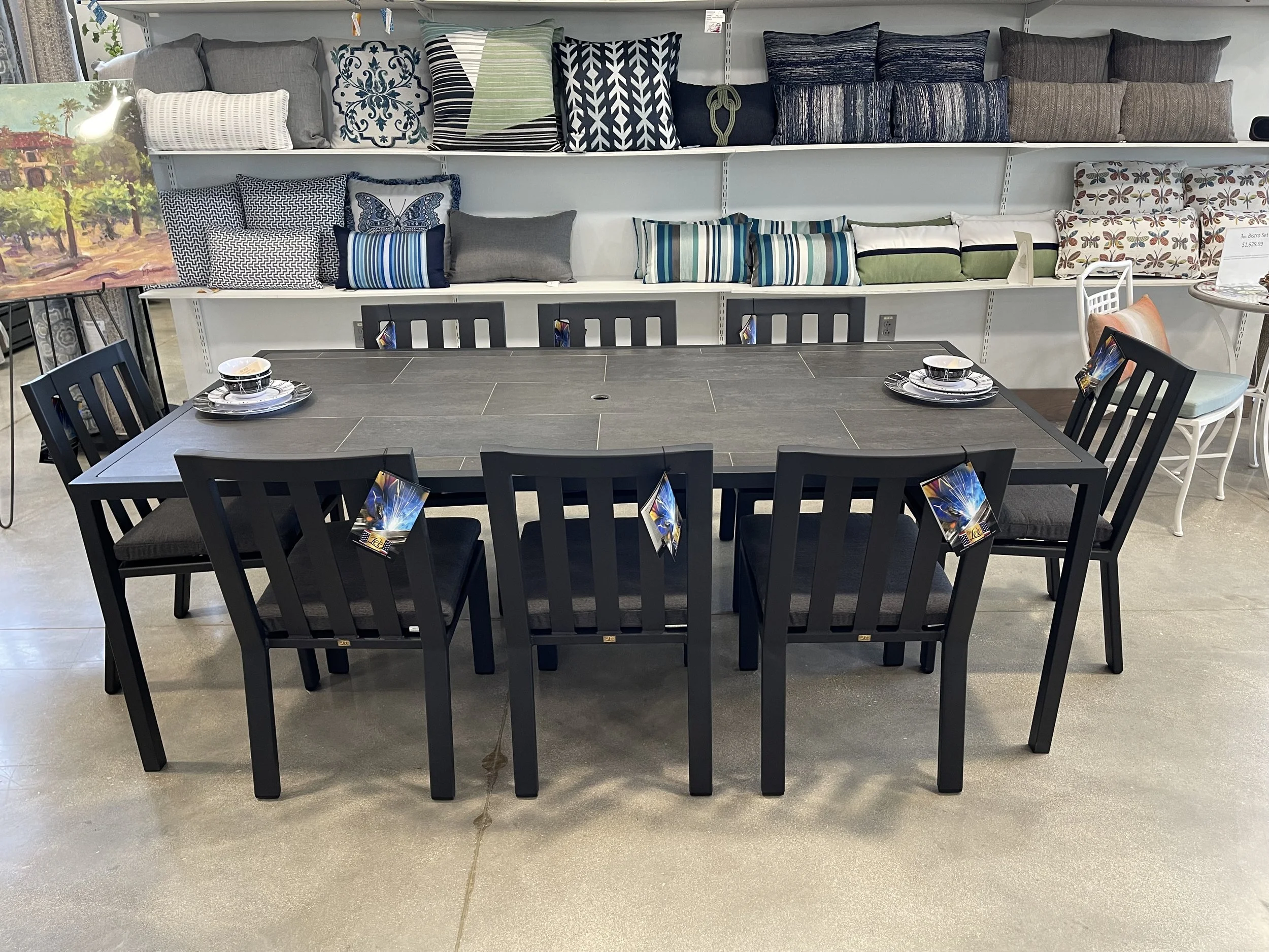 San Antonio 6 Piece Dining Outdoor Lounge Setting - Castle Grey