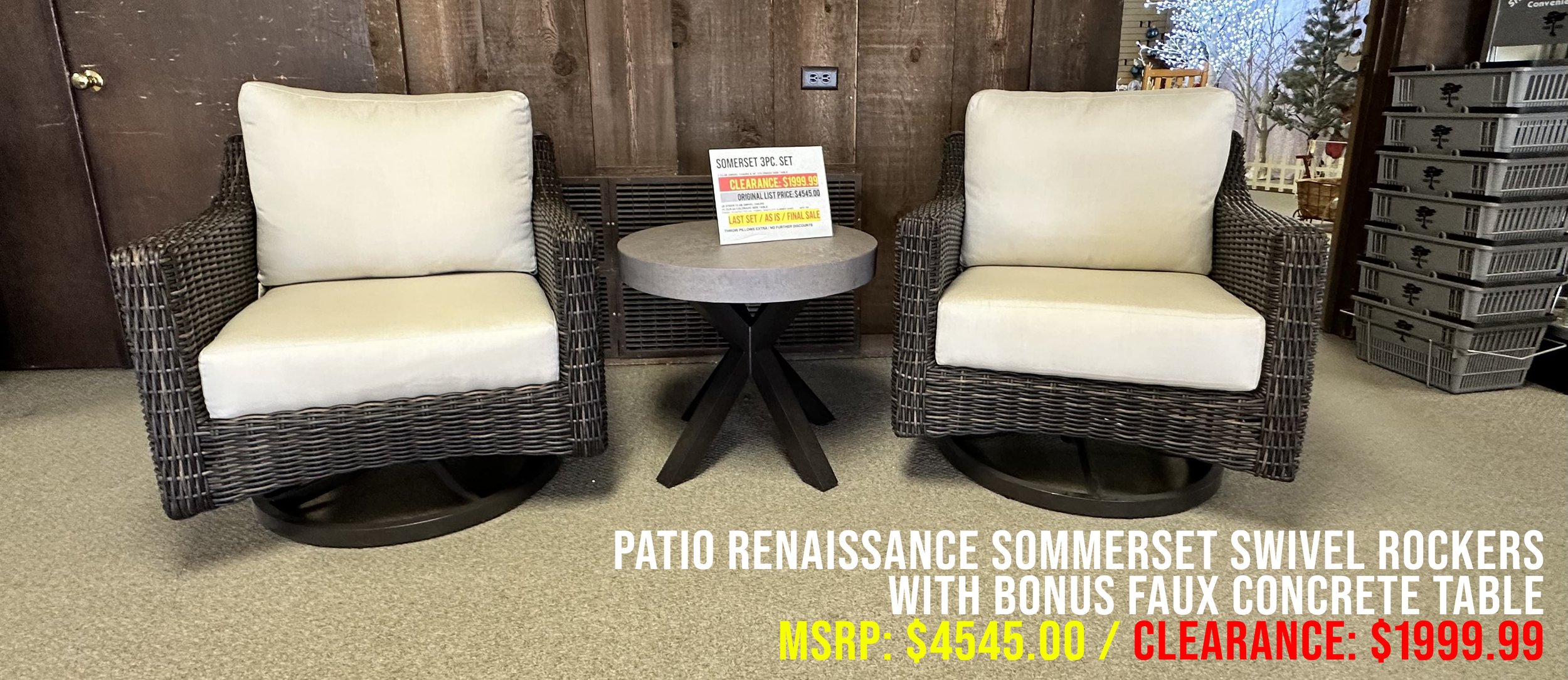 Patio Furniture Clearance Sale