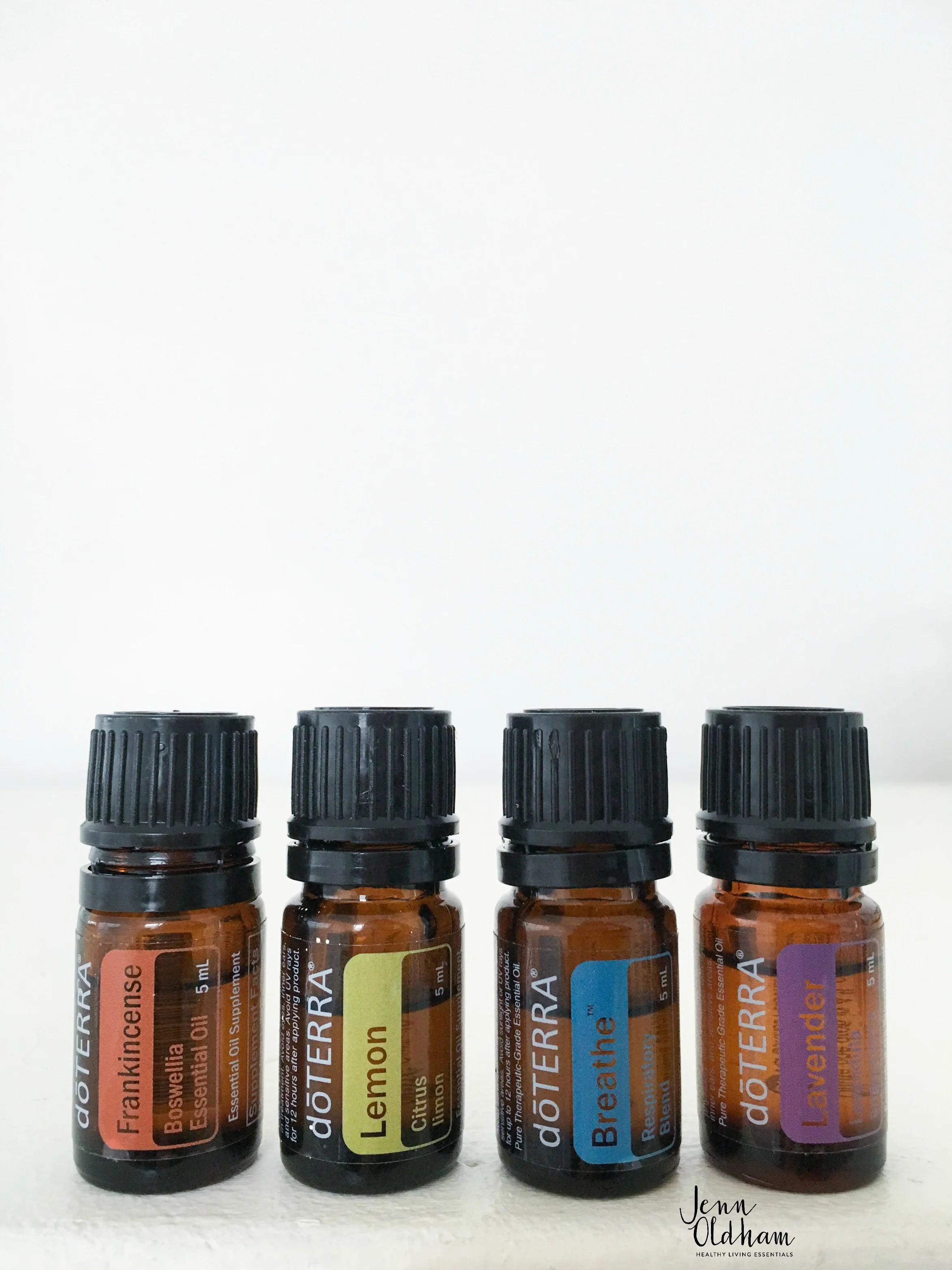 Frankincense, Lemon, Breathe, Lavender