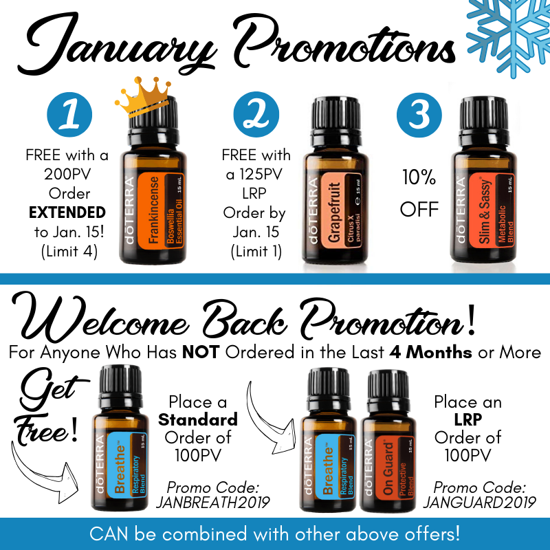 January 2018 Welcome Back Promo