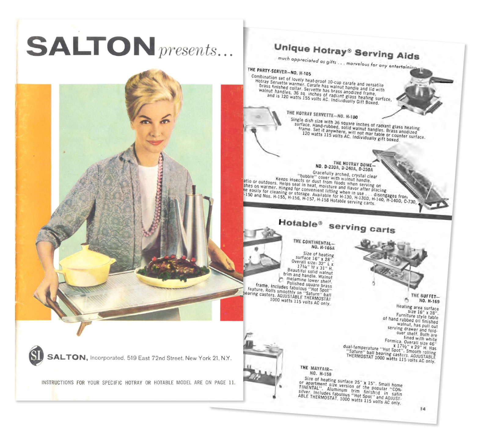 like new vintage food warmer Salton Hot Tray