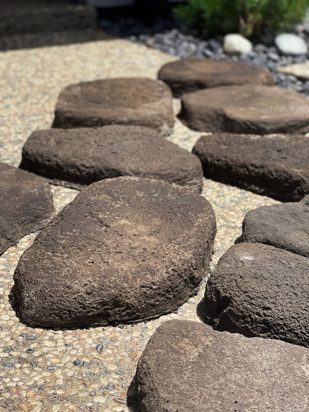  Moss rock pavers by Big Rock cast from real stones on Hawai’i island. 