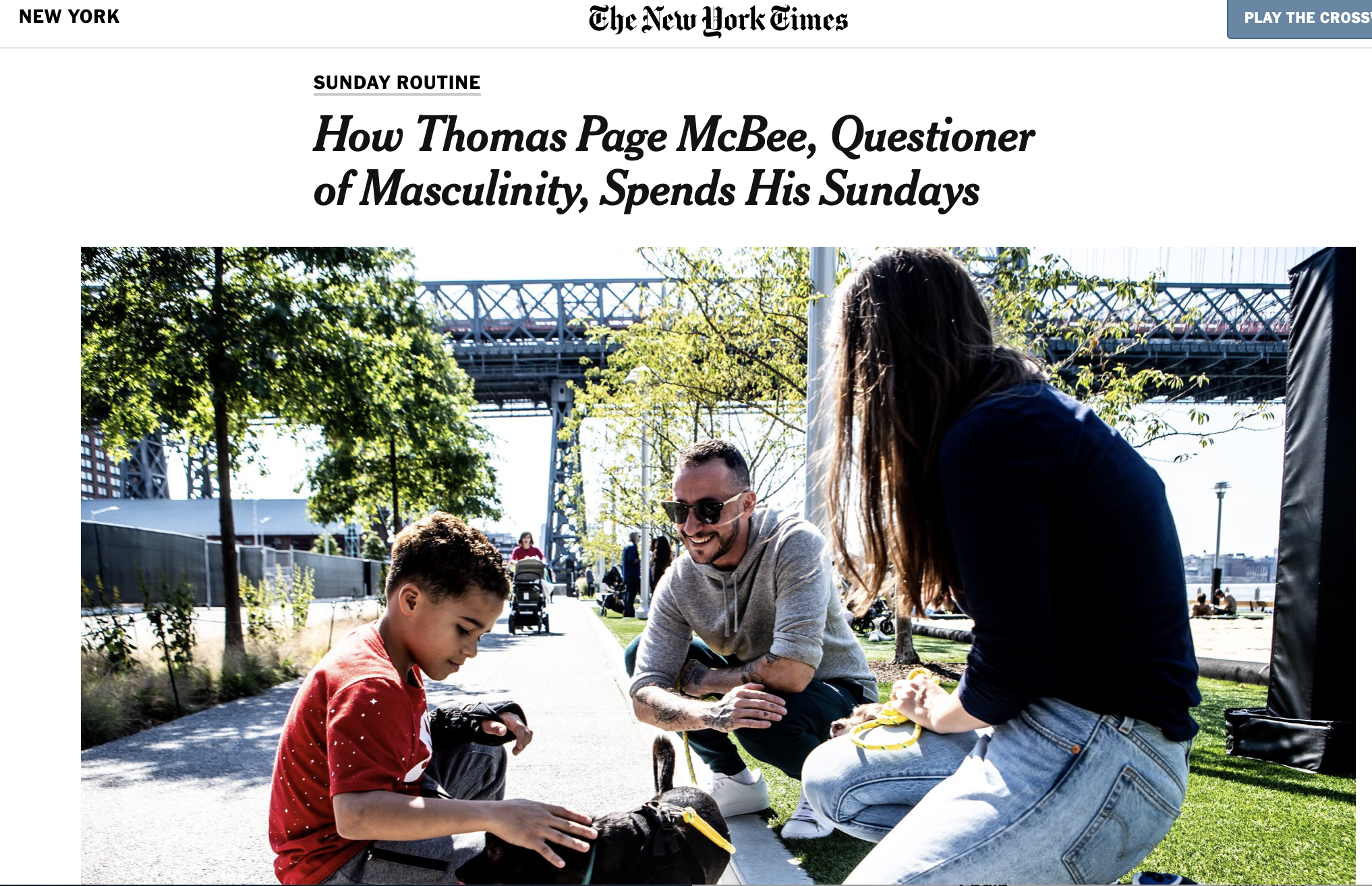 NYT’s Sunday Routine