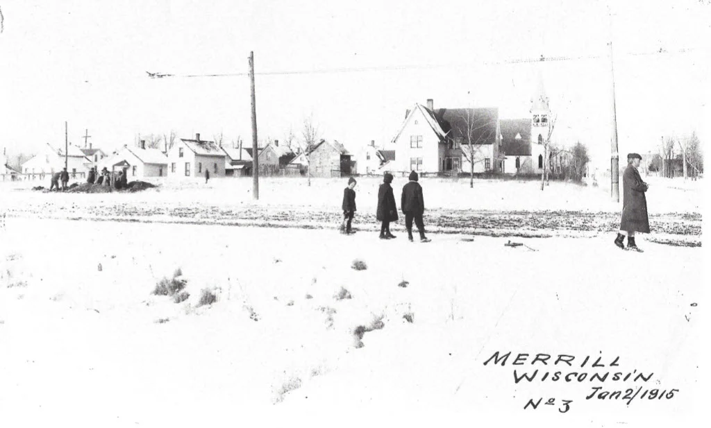 These photos are rare representations of the Church complete with the bell tower, which was removed due to structural concerns in the first half of the 20th century.
