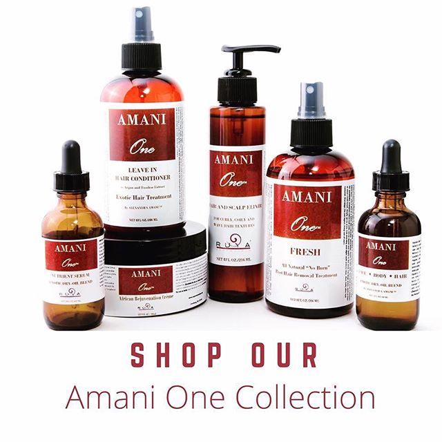 Our AMANI ONE collection is 💯 Natural made with exotic ingredients with cosmeceutical results!