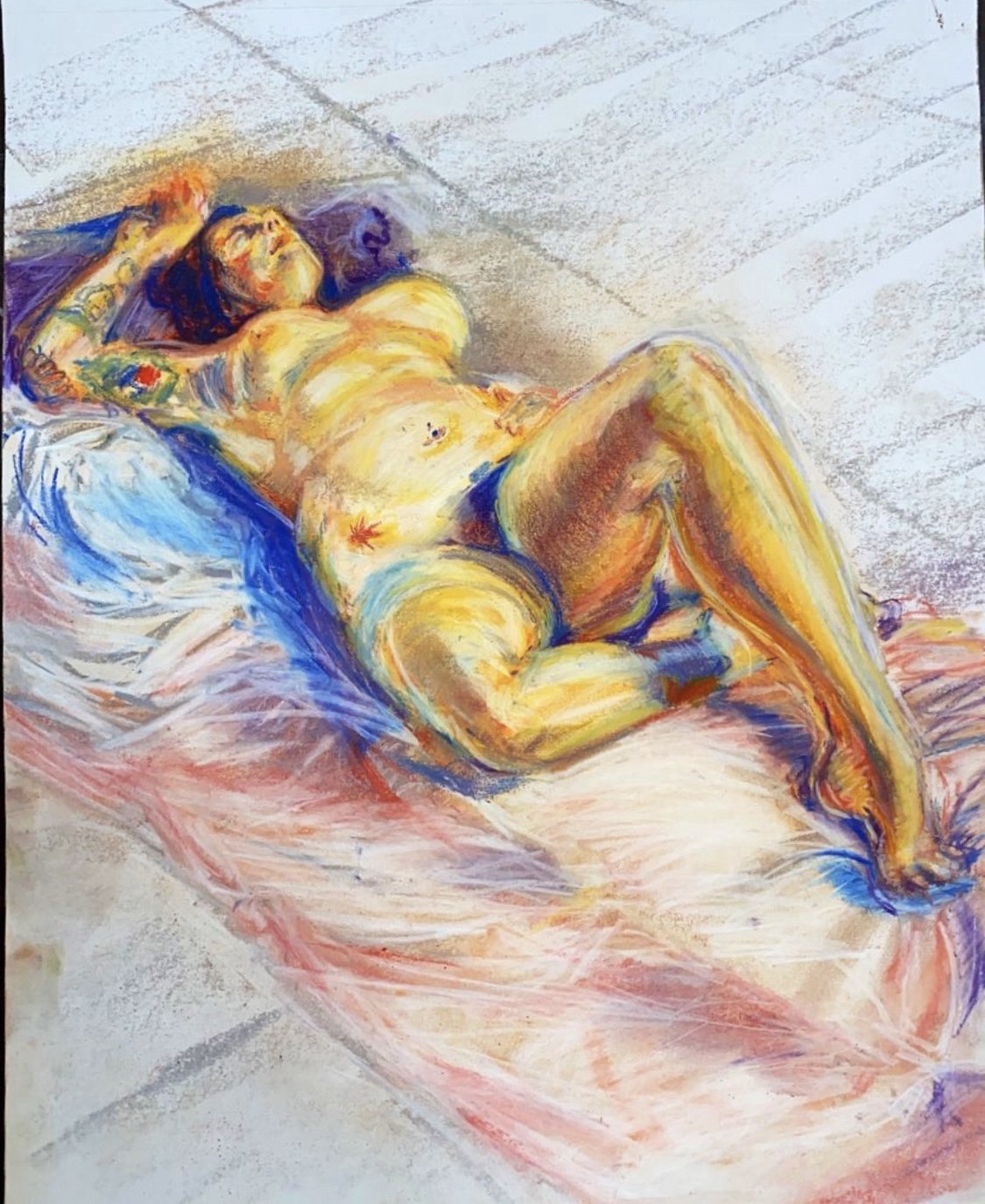 Relax .14 x 17 pastel on paper. .jpg